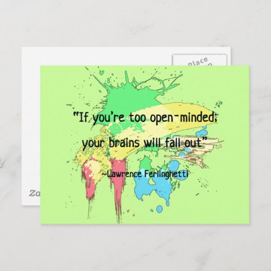 OFFENGEHALTEN POSTKARTE (Vorne/Hinten)