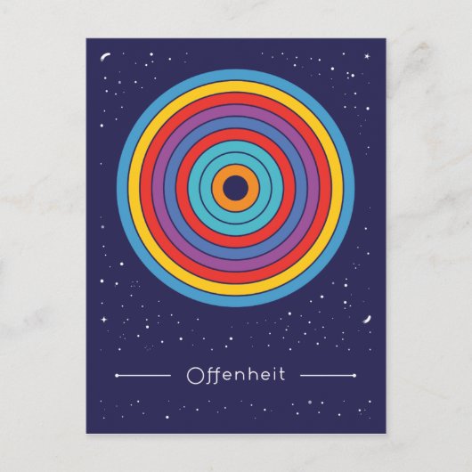 Offenheit Postkarte (Vorderseite)
