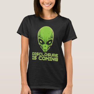 Offenlegung kommt Alien Head UFOs Human Festiva T-Shirt
