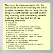 Offenlegung von Body Art Poster (Vorne)