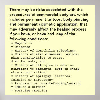 Offenlegung von Body Art Poster