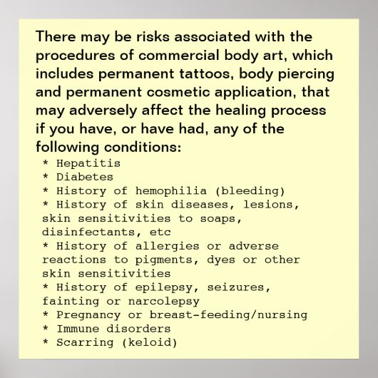 Offenlegung von Body Art Poster (Vorne)