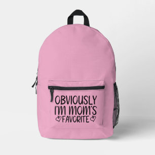 Offensichtlich bin ich Mama's Lieblingsfrau Bedruckter Rucksack