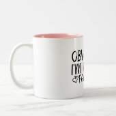 Offensichtlich bin ich Mama's Lieblingsfrau Zweifarbige Tasse (Links)