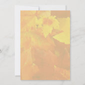 Offensichtlich Fall Border 12x18 Wedding Einladung (Rückseite)
