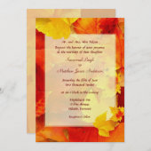 Offensichtlich Fall Border 12x18 Wedding Einladung (Vorne/Hinten)