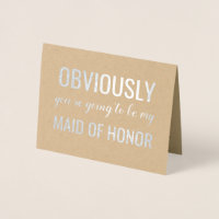 offensichtlich | Funny Bridesmaid oder Trauzeugin