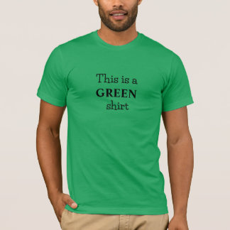 Offensichtlich grüner T - Shirt