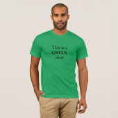 Offensichtlich Grünes Farb-Slogan-T-Shirt T-Shirt (Vorne ganz)