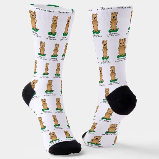 Offensichtlich haben Sie Probleme - Funny irritate Socken (Gewinkelt)