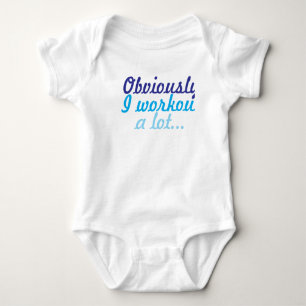 Offensichtlich ich Training viel Baby Strampler