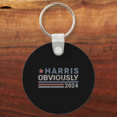 Offensichtlich - Kamala 2024 Schlüsselanhänger (Vorderseite)