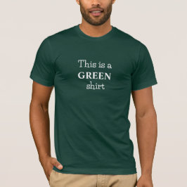 Offensichtlich kühne grüne Farbe Slogan T - Shirt