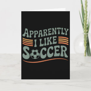 Offensichtlich mag ich Fußball Retro-Spieltag Mama Karte