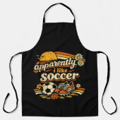 Offensichtlich mag ich Fußball Schürze (Vorderseite)