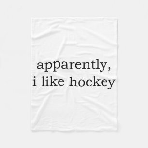 Offensichtlich mag ich Hockey Fleecedecke