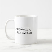 Offensichtlich mag ich Softll _3 Kaffeetasse (Links)
