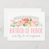 Offensichtlich Matron der Ehrengarten Rose Einladung (Vorne/Hinten)