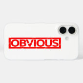 Offensichtliche Briefmarke Case-Mate iPhone Hülle (Rückseite (Horizontal))