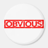 Offensichtliche Briefmarke Magnet (Vorne)