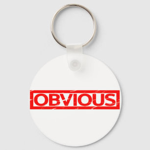 Offensichtliche Briefmarke Schlüsselanhänger