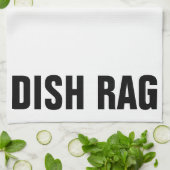Offensichtliches DISH RAG Geschirrtuch (Gefaltet)