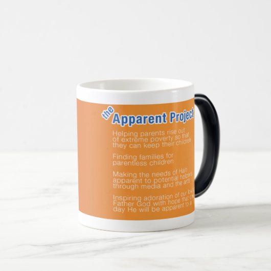 Offensichtliches Projekt-verwandelnde Tasse (VorderseiteRechts)