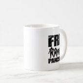 Offensiv-Linien-Verteidiger Lustiger Fuß  Kaffeetasse (VorderseiteRechts)