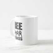 Offensiv-Linien-Verteidiger Lustiger Fuß  Kaffeetasse (Vorderseite Links)