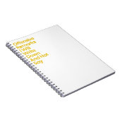 Offensive Bemerkungen, die ich nicht sagen werde Notizblock (Rechte Seite)