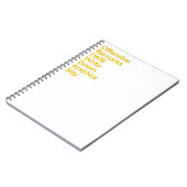 Offensive Bemerkungen, die ich nicht sagen werde Notizblock (Linke Seite)