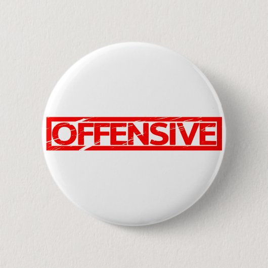 Offensive Briefmarke Button (Vorderseite)