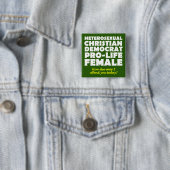 Offensive Demokraten Christlich Button Button (Beispiel)