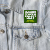 Offensive Demokraten Male Christlich Button Button (Beispiel)