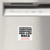 Offensive Demokraten Male Christlich Magnet (In Situ (Geschirrspüler))