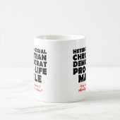 Offensive Demokratische Männliche Christliche Tass Kaffeetasse (Mittel)