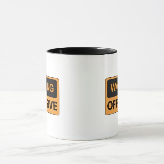 Offensive Kaffee-Tasse warnen Tasse (Zentrum)