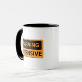 Offensive Kaffee-Tasse warnen Tasse (Vorderseite Links)