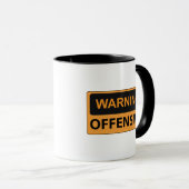 Offensive Kaffee-Tasse warnen Tasse (VorderseiteRechts)