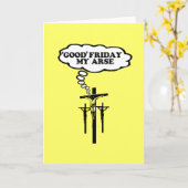 Offensive Karfreitag Karte (Gelbe Blume)