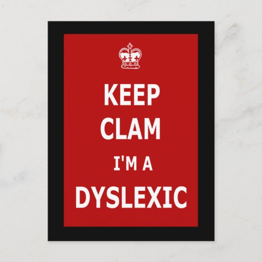 Offensive Keepcalmandarryon Postkarte (Vorderseite)