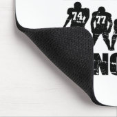 Offensive Line Lineman Lustig Fuß Mousepad (Ecke)