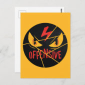 Offensive Postkarte (Vorne/Hinten)