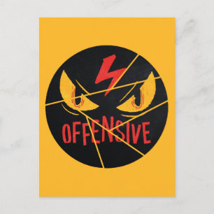 Offensive Postkarte
