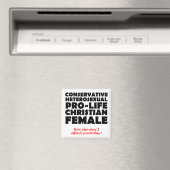 Offensive Prolife Female Christlicher Kühlschrankm Magnet (In Situ (Geschirrspüler))