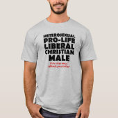 Offensive Prolife Male Christlich Shirt Spaß (Vorderseite)
