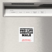 Offensive Prolife Male Christlicher Kühlschrankmag Magnet (In Situ (Geschirrspüler))