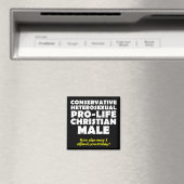 Offensive Prolife Male Christlicher Kühlschrankmag Magnet (In Situ (Geschirrspüler))