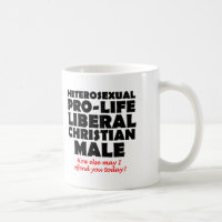 Offensive Prolife Männliche Christliche Tasse Spaß