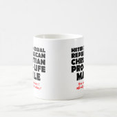 Offensive republikanische männliche Christliche Ta Kaffeetasse (Mittel)